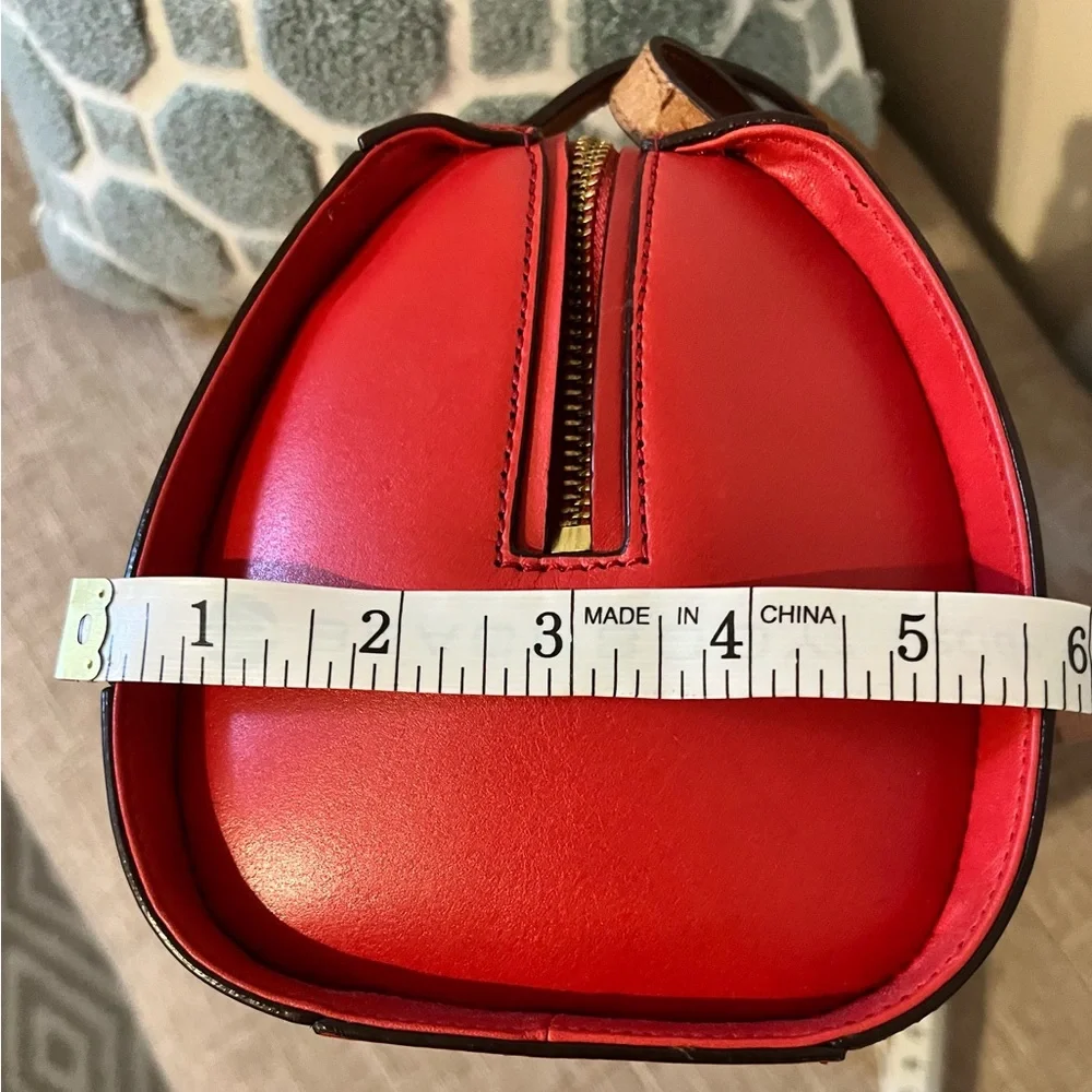 Lauren Ralph Lauren Red and Tan Satchel - Picture 14 of 14